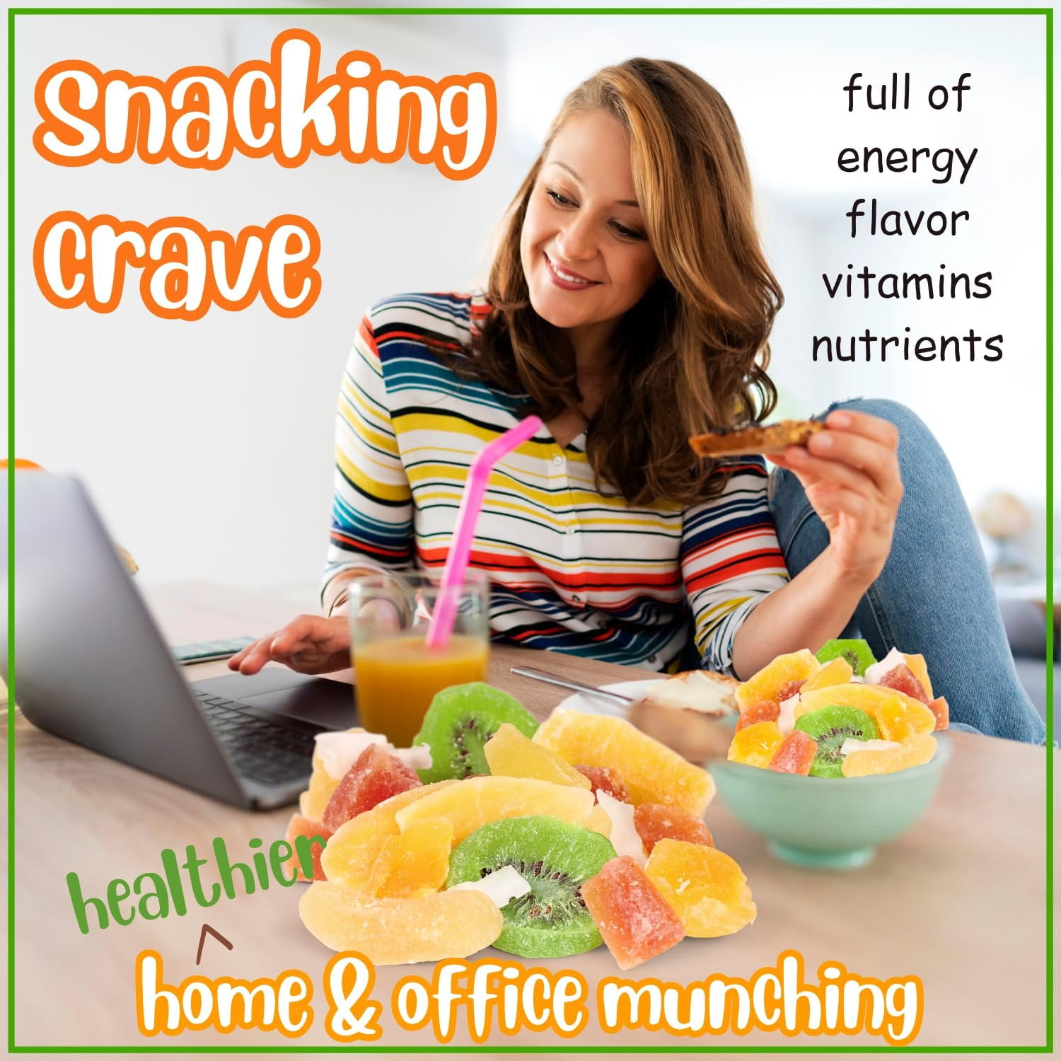 Tropical Deluxe Dried Mixed Fruit - by Its Delish, 2 Lbs Bulk Bag  Healthy Snacks for Adults  Fresh Snack Mix Dry Fruit  Pineapple Mango Papaya Guava Coconut Kiwi Cantaloupe Medley  Vegan, Kosher