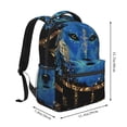 thumbnail image 2 of Easygdp Wolf Head And Dreamcatcher Mochila Ergonómica Versátil para Laptop - Múltiples Bolsillos, Correas Ajustables, Unisex para Escuela, Viajes y Actividades al Aire Libre-One Size, 2 of 5