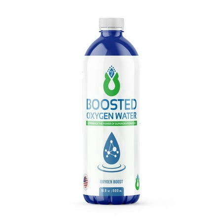 Boosted Oxygen Water 12 Pack, 16.9 oz, Shelf-Stable