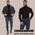 thumbnail image 6 of Anyfit Wear Men's Turtleneck Shirt Long Sleeve Slim Fit Mock Neck Pullover Basic Top Base Layer Thermal Sweater, 6 of 7