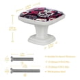 thumbnail image 4 of 4PCS Square Cabinet Fluorescence Knob Glowing in the Dark Furniture Drawer Pulls Handle with Screws Skull, 4 of 5