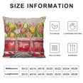 thumbnail image 5 of BANET  Pillow Covers Spring Summer Throw Pillow Covers Soft Velvet Pink Floral Flower Cushion Covers Square Pillow Cases for Couch Sofa Patio Outdoor Home Decorations White, 5 of 5