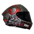 thumbnail image 4 of Casco para moto Axxis Draken Horrorland Mate Gris Talla XL, 4 of 7