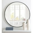 thumbnail image 2 of Metal frame Round Mirror 36 inch Black finish, 2 of 5