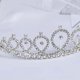 thumbnail image 3 of Conjunto de tiara de diamantes de imitación, tiara de satén suave, banda para la cabeza para cumpleaños, fiesta de bodas Plata, 3 of 8