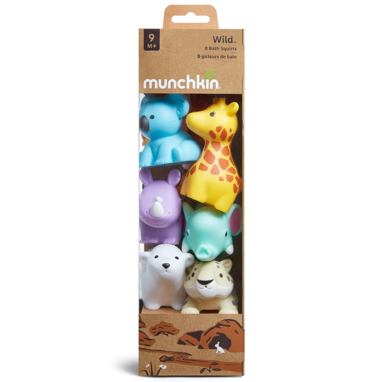 Wildlife Squirting Bath Toy Set, 8 Pack photo 4
