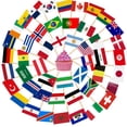 thumbnail image 1 of Banderitas para palillos AhfuLife, 100 piezas, Mundial 2026, 48 países, 1 of 7