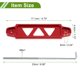 thumbnail image 4 of Soporte de sujeción de batería universal Unique Bargains, soporte de batería de aluminio rojo, 1 juego con gancho en J, tuerca, arandelas y fundas protectoras, 4 of 6