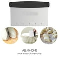 thumbnail image 4 of Stainless Steel Dough Scraper With Clearly Scale, Ultra-wide Desktop Scraper, Multipurpose Use For Cutting And Chopping, Non-slip Grip And Dishwasher-safe Cleaning For Your Cooking Needs, 4 of 5