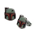 thumbnail image 1 of Pendientes esmaltados con forma de casco de Boba Fett de STAR WARS, 1 of 1