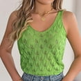 thumbnail image 2 of Yuzhih Women's Crochet Knit Tank Tops 2024 Casual Scoop Neck Sleeveless Sweater Shirts Baggy Cutout Tops, 2 of 7