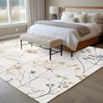 thumbnail image 4 of 6'x9' Area Rugs, Beige Black Botanical Indoor Outdoor Area Rug for Living Room Bedroom, Watercolor Floral Vintage Washable Bathroom Rugs Kitchen Floor Carpet Mats Home Decor Aesthetic, 4 of 8