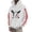 White, variant on WDDDD Men's Baseball Seam Print Hooded Pullover Baseball Hoodie Top White L