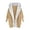 Beige, variant on Womens Plaid Shacket Jacket Long Sleeve Hooded Jackets Fall Winter Warm Blue, M