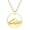 Gold, variant on Ararat Pendant Stainless Steel Mountains Necklace Fine Charm Party Accessories