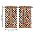 thumbnail image 4 of Fall Festival Tier Curtains Set of 2 - Harvest Season Theme with Sunflower Design, Semi-Sheer, 27.5x39 Inch, 4 of 4