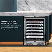 Whynter Elite Spectrum Lightshow 54 Bottle Stainless Steel Refrigerator BWR-545XS