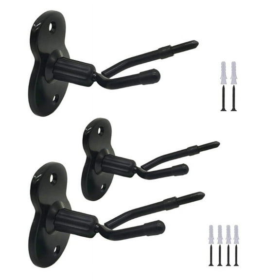 3Pcs Violin Wall Mount Hanger with Bow Hook Violin Stand for Violin and Viola