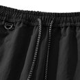 thumbnail image 6 of Iyufng Men's Drawstring Elastic Waist Casual Wide Leg Outdoor Cargo Pants with Button Flap Pocket, 6 of 7