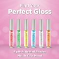 thumbnail image 4 of Shimmer Lip Gloss pH Activated, Glitter Lip Gloss for Women, Glossy, Shiny, Sparkly LipGloss, High-Shine Glittery Lipstick, Glimmer Sparkle Lipgloss, Made in USA (Glowing Amber), 4 of 7