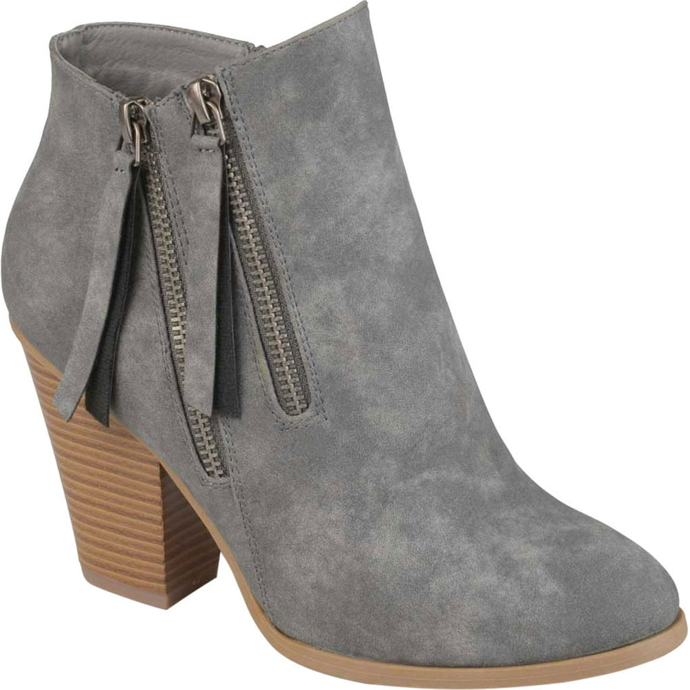 journee collection womens avryl booties block heel