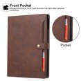 thumbnail image 7 of TECH CIRCLE for iPad Pro 12.9 Case 2022 2021 2020 2018,iPad Air 13 Case with Pencil Holder and Pocket,Premium PU Leather Folio Flip Stand Cover Shockproof Protective Auto Sleep/Wake Wallet Case,Coffee, 7 of 7