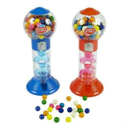DUBBLE BUBBLE SPIRAL GUMBALL MACHINE BANK 10" w/gumballs, You are buying on one DUBBLE BUBBLE GUMBALL MACHINE BANK. By Generic