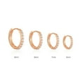 thumbnail image 3 of S925 Sterling Silver Women's Shinny Hoop Earrings, 3 of 9