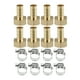 thumbnail image 1 of 8 Juego 12mm 1/2" BSP Hembra Rosca Latón Manguera Conector con Abrazadera, 1 of 1