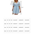 thumbnail image 5 of Robe Mini d'Été pour Femmes à Manches Courtes, Aguichant, Col en V, Fluide, Décontractée, à Pois Suisses, Courte, Coupe Ample, Grande Taille, 5 of 5
