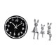 thumbnail image 5 of Reloj de pared,Reloj de pared silencioso y decorativo que no hace tictac,Reloj moderno de 12 pulgadas para pared de casa o oficina,sencillo.,Escultura de figura,Estatua sentada Figura Escultura, 5 of 8