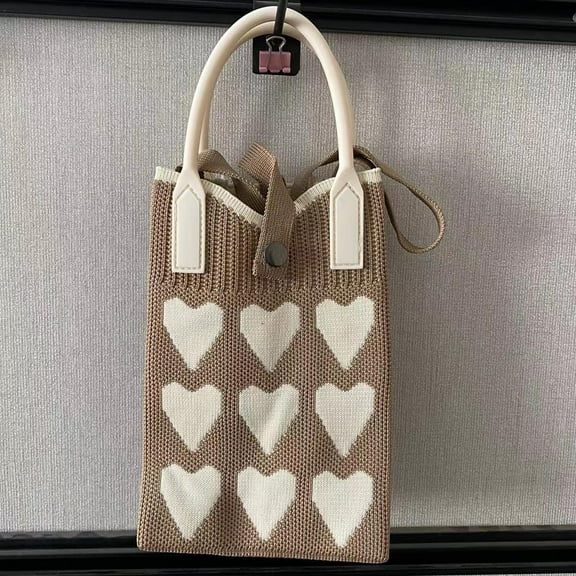 Women Ladies Mobile Phone Bag Crossbody Bag Knitted Purse Wallet Shoulder RFT