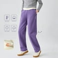 thumbnail image 5 of Boy Sweatpants Purple Sweatshirt Girls Casual Boys' Athletic Pants with Pocket Pants for Girls 6-7 Years, 5 of 8