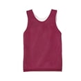 thumbnail image 1 of Camiseta sin mangas de malla reversible para jóvenes CARDINAL/ WHITE S A4 N2206, 1 of 1