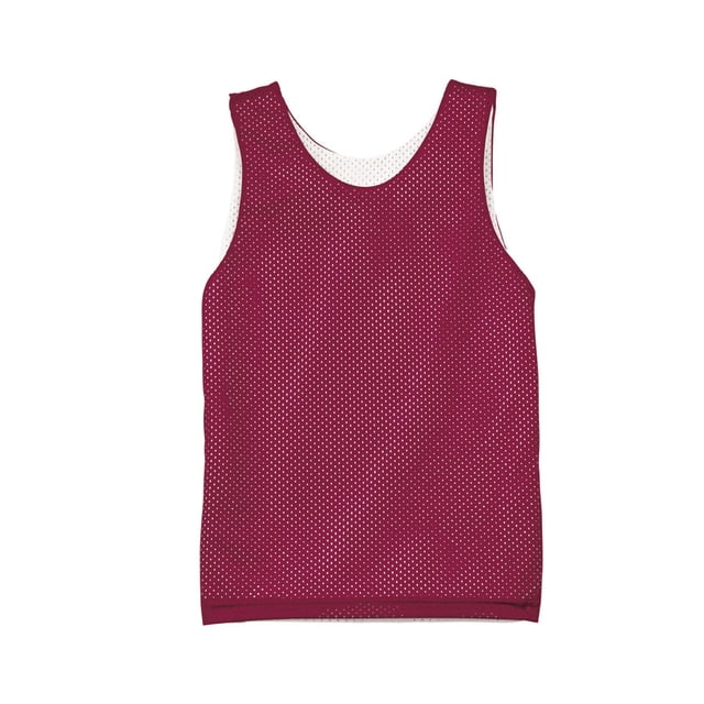 Camiseta sin mangas de malla reversible para jóvenes CARDINAL/ WHITE S A4 N2206