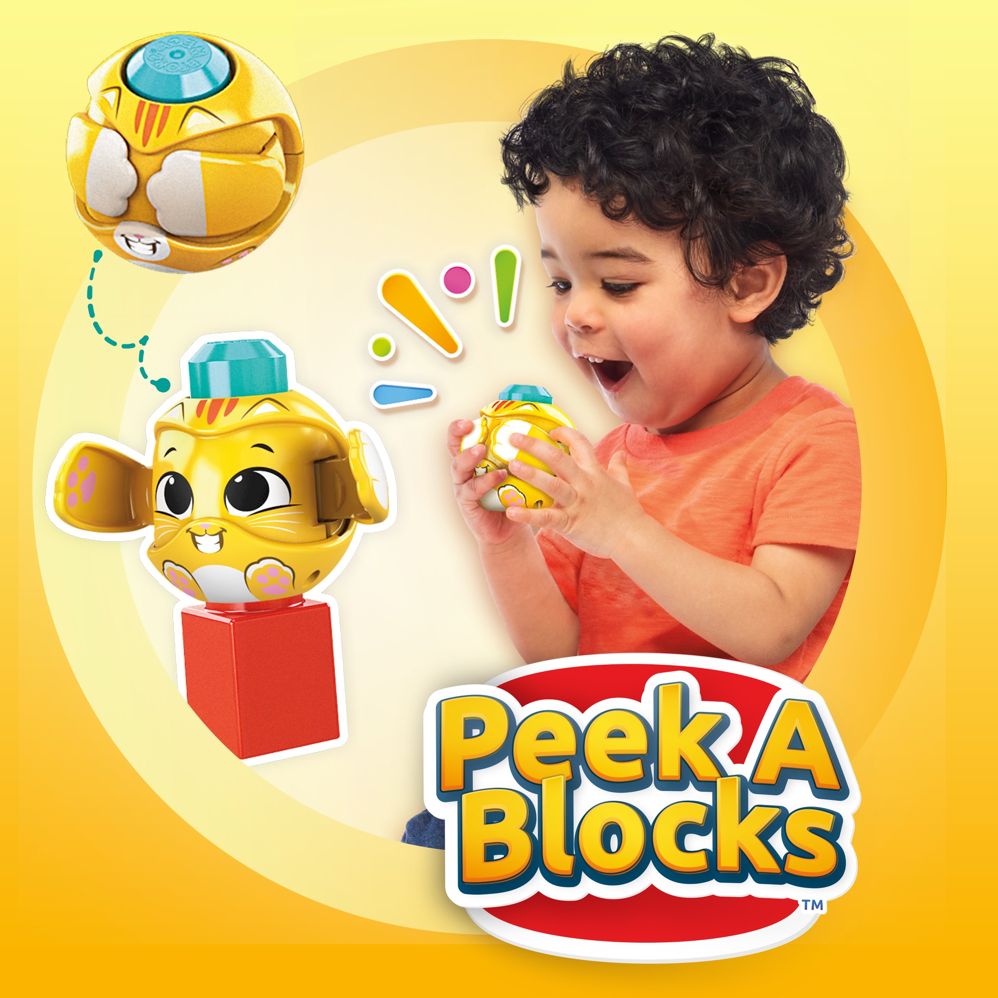 Mega Bloks Peek A Blocks Amusement Park with Big Building Blocks, Building Toys for Toddlers (35 Pieces) - image 5 of 7