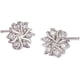 thumbnail image 2 of Pendientes de flores Pendientes de flor grande Pendientes florales gruesos para mujer Pendientes de doble aro para piercing, 2 of 8