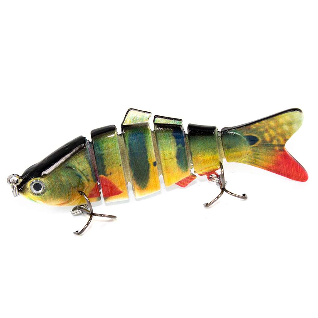 Ustyle Plastic Fishing Lures Lifelike Multijoint Six Segement Fishing
