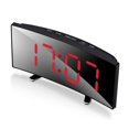 thumbnail image 1 of EIMELI Digital Alarm Clock Curved Bedroom Desk Clock Electronic Clock Large Screen Mute Plastic, 1 of 9
