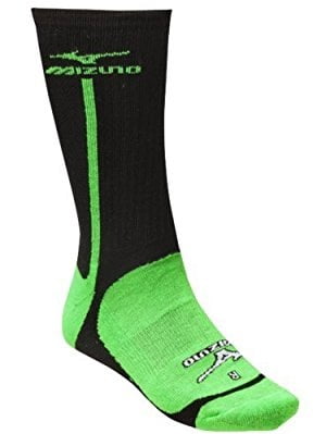 mizuno crew socks black