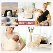 Momcozy Baby Carrier Air Mesh - Baby Wrap for Newborns to Toddler 8-35 lbs - Cooling, Breathable, and Lightweight