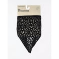thumbnail image 2 of No Boundaries Women's Woven Triangle Headscarf with Pattern, Black Soot, 2 of 3