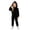 Q41 Black, variant on Angala 2 Piece Outfits For Girls Long Sleeve Hoodie Sweatshirt With Jogger Set Girls Autumn Daily Wear Clothes