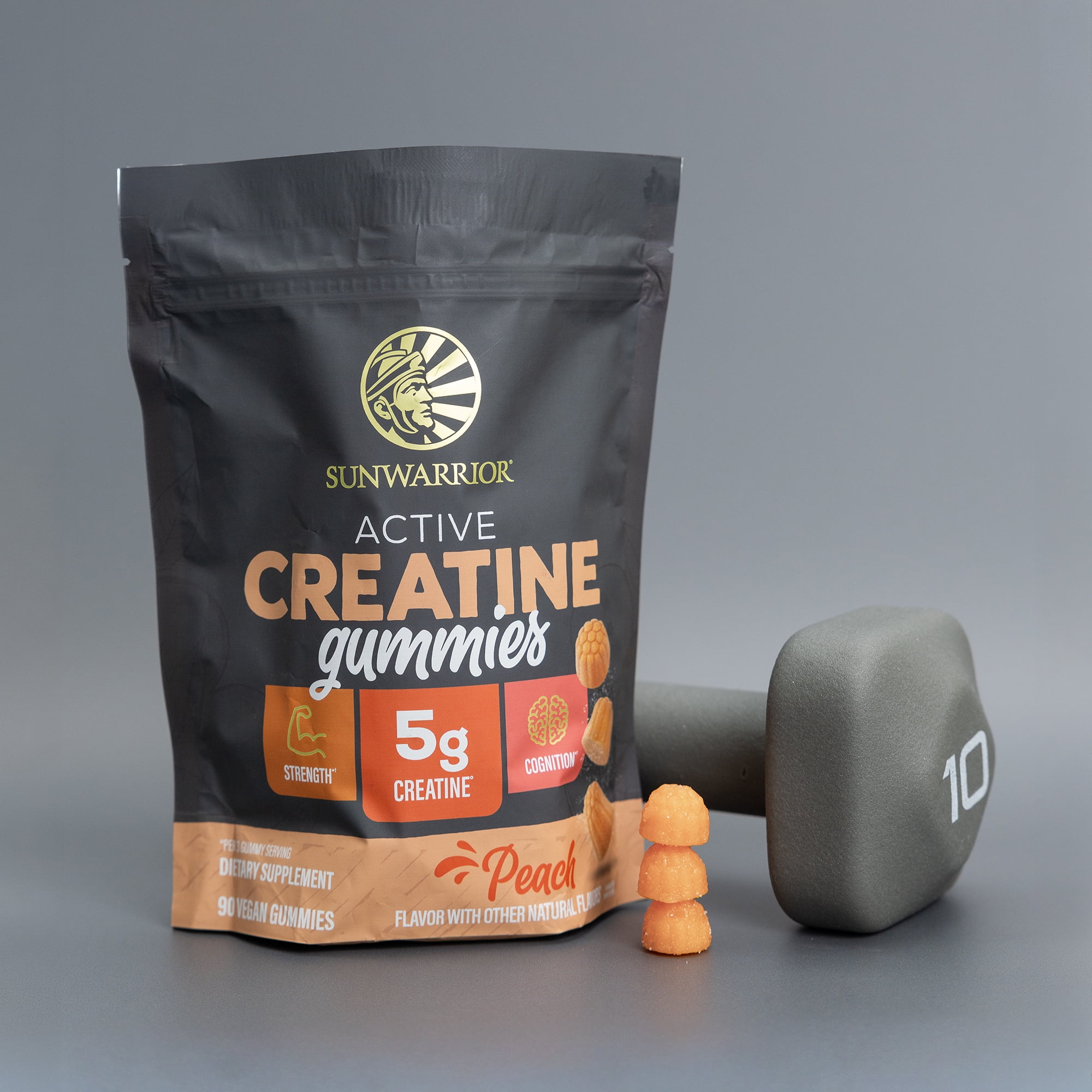 US Active Creatine Gummies (Peach) - 90ct pouch (30 srv)