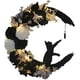 thumbnail image 1 of 2024 Nueva corona de Halloween, coronas de gato negro de luna de Halloween con luces, decoración del hogar para colgar, corona de gato negro de luna de flores, decoración de pared de fiesta para el ho, 1 of 7