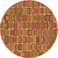 thumbnail image 1 of Ahgly Company Machine Washable Indoor Round Transitional Lava Red Area Rugs, 6' Round, 1 of 7