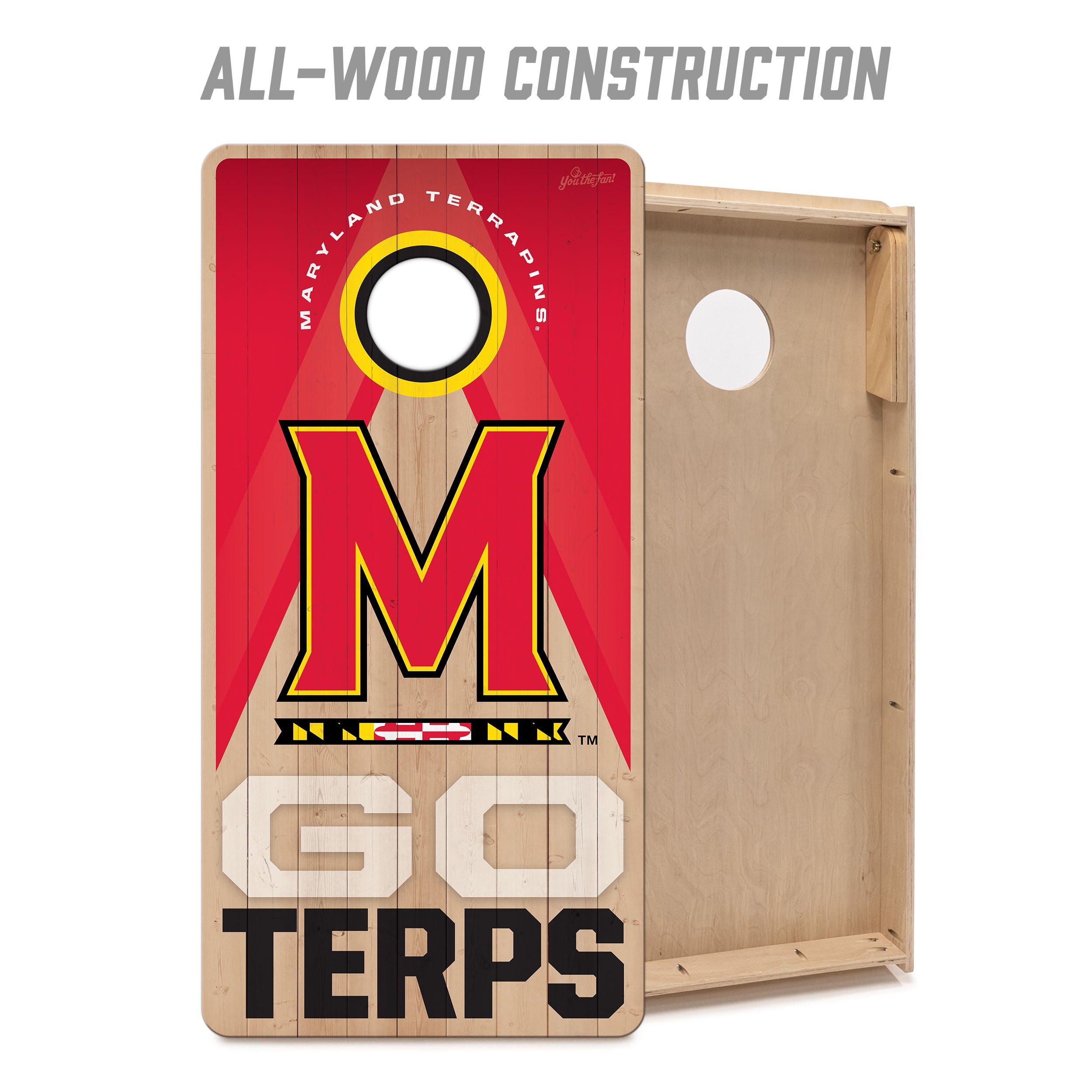 YouTheFan NCAA Maryland Terrapins 2x4 Slogan Series Cornhole