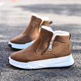 thumbnail image 2 of NOKIO Men'S Plush-Lined Cold Weather Boots Men's Winter Warm Plus Velvet Thick Snow Boots High Top Men's Boots Zipper Cotton Boots Cotton Shoes Men'S Anti-Cold Snow Boots, 2 of 5