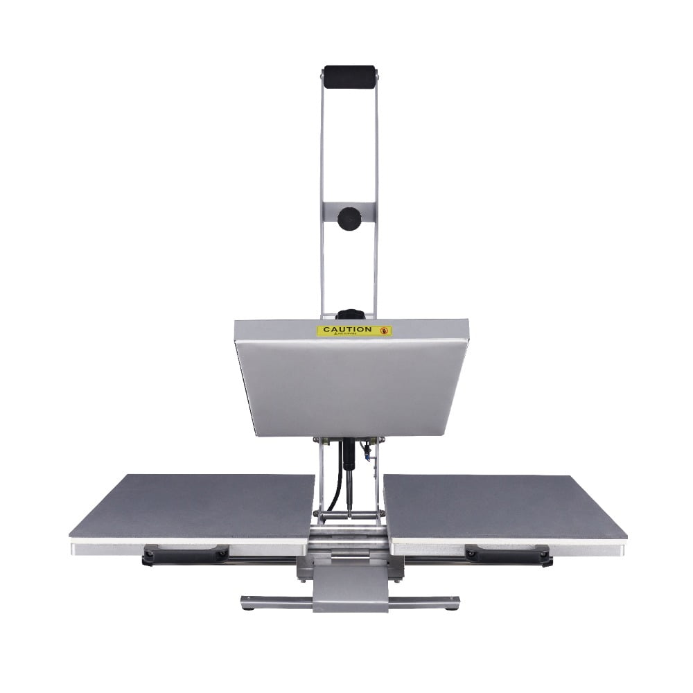 24x16 Auto Open Dual Platen Heat Press 110V 2000W | Semi-automatic magnetic auto-release for efficient stamping
