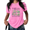 1-Pink, variant on UNISHE Book Girl Summer Graphic Tee - Beach Vacation Style